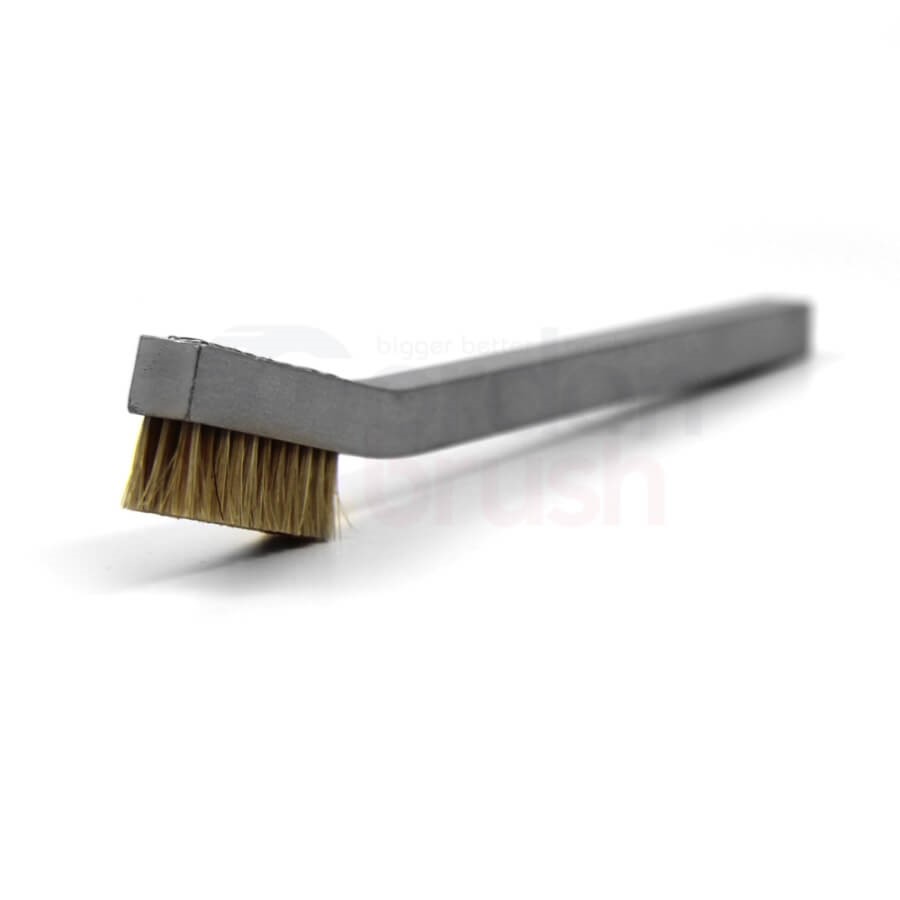 Anti-Static Hand-Laced Aluminum Handle Brush with 3 x 11 Rows of Horse Hair 